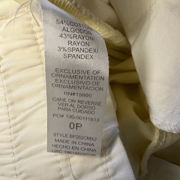 NWT Democracy Women’s Butter Yellow High Rise Trousers with AB Solution Stretch - Picture 5 of 7